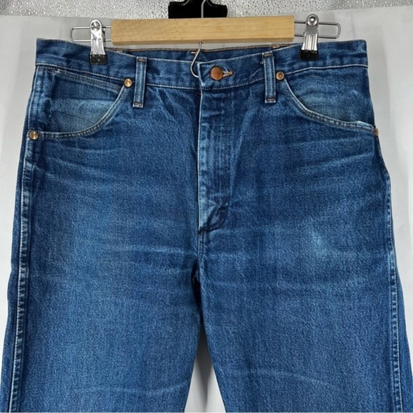 Vintage 90's Wrangler Jeans Cowboy Cut Original Fit Denim Pants 34 x 34 - Picture 5 of 6